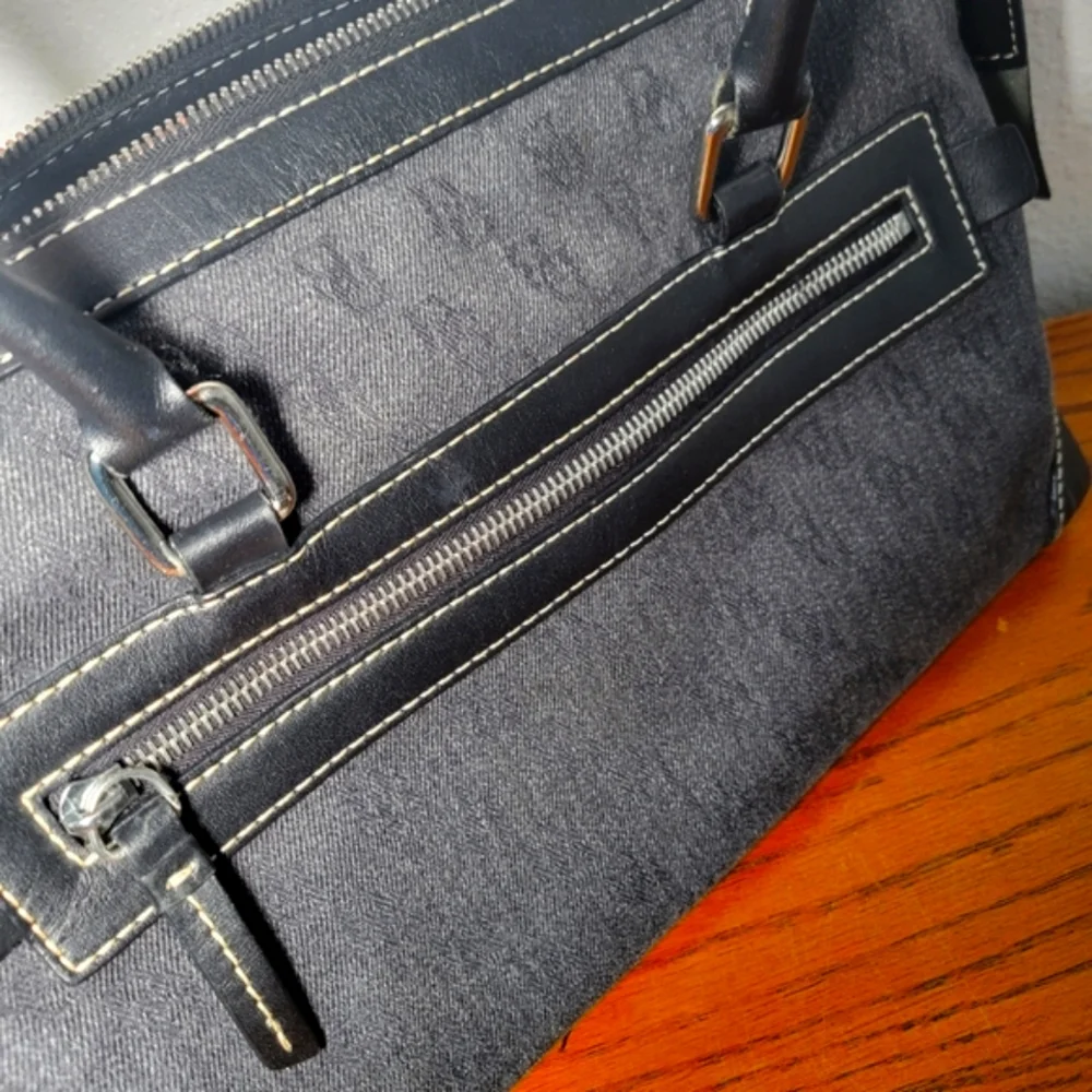 Dooney & Bourke Black and Gray Shoulder Bag Set